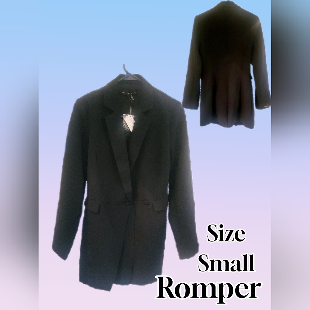 Tux Style Romper